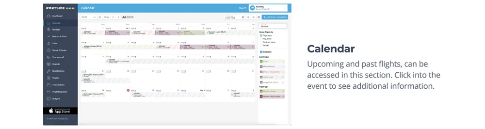 Calendar Feature